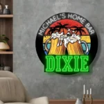 Dixie Neon Sign Handcrafted Mug Foam Party 1