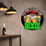 Dixie Neon Sign Handcrafted Mug Foam Party 1
