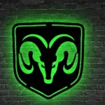 Dodge Metal Sign Logo Car 1