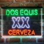 Dos Equis Neon Sign Xx Cerveza 3 Color 1