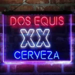 Dos Equis Neon Sign Xx Cerveza 3 Color 1