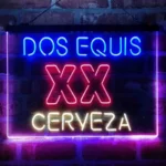 Dos Equis Neon Sign Xx Cerveza 3 Color 1