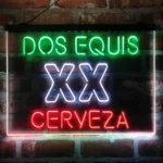 Dos Equis Neon Sign Xx Cerveza 3 Color 1