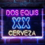 Dos Equis Neon Sign Xx Cerveza 3 Color 1