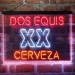 Dos Equis Neon Sign Xx Cerveza 3 Color 1