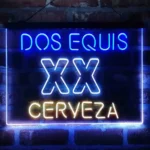 Dos Equis Neon Sign Xx Cerveza 3 Color 1