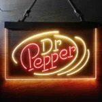 Dr Pepper Neon Sign Line Logo 1