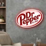 Dr Pepper Neon Sign Pepper Oval Badge 1