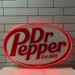 Dr Pepper Neon Sign Pepper Oval Badge 1