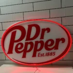 Dr Pepper Neon Sign Pepper Oval Badge 1