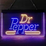 Dr Pepper Neon Sign Wordmark Logo 1
