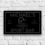 Ducks Unlimited Metal Sign Custom Duck Head 1