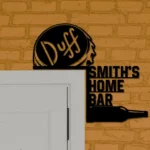 Duff Metal Sign Custom Bottle Cap 1