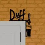 Duff Metal Sign Tap Handle 1