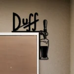 Duff Metal Sign Tap Handle 1