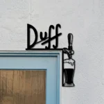 Duff Metal Sign Tap Handle 1
