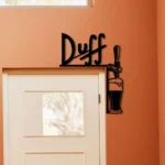 Duff Metal Sign Tap Handle 1