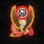 Duff Neon Sign Bespoke Logo Custom American Eagle 1