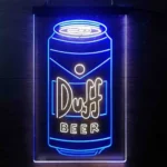 Duff Neon Sign Flask Vertical Home Bar 1