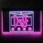 Duff Neon Sign Logo 1