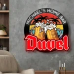Duvel Neon Sign Custom Pub Beer Toast 1