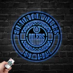Edmonton Oilers Metal Sign Custom Nhl 1