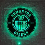 Edmonton Oilers Metal Sign Oilers Crest Logo 1