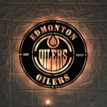 Edmonton Oilers Metal Sign Oilers Crest Logo 1