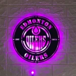 Edmonton Oilers Metal Sign Oilers Crest Logo 1