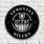 Edmonton Oilers Metal Sign Oilers Crest Logo 1