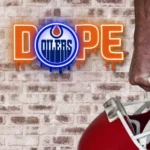Edmonton Oilers Neon Sign Dripping Dope 1