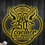 Family Love Metal Sign 50th Anniversary Gift 1