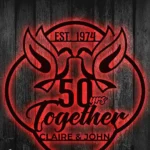 Family Love Metal Sign 50th Anniversary Gift 1