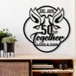 Family Love Metal Sign 50th Anniversary Gift 1