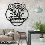 Family Love Metal Sign 50th Anniversary Gift 1