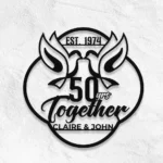 Family Love Metal Sign 50th Anniversary Gift 1