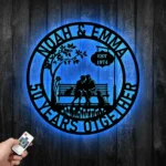 Family Love Metal Sign Artistic 50th Anniversary 1