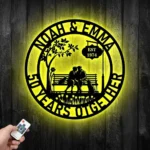 Family Love Metal Sign Artistic 50th Anniversary 1