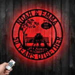 Family Love Metal Sign Artistic 50th Anniversary 1