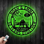 Family Love Metal Sign Artistic 50th Anniversary 1