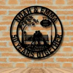 Family Love Metal Sign Artistic 50th Anniversary 1