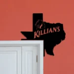 Family Love Metal Sign Killian8217s Texas State Map 1