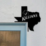 Family Love Metal Sign Killian8217s Texas State Map 1