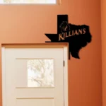 Family Love Metal Sign Killian8217s Texas State Map 1