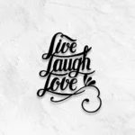 Family Love Metal Sign Live Laugh Love 1