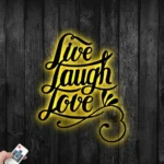 Family Love Metal Sign Live Laugh Love 1