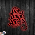 Family Love Metal Sign Live Laugh Love 1