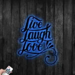 Family Love Metal Sign Live Laugh Love 1