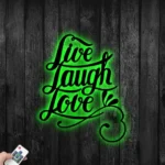 Family Love Metal Sign Live Laugh Love 1