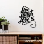 Family Love Metal Sign Live Laugh Love 1
